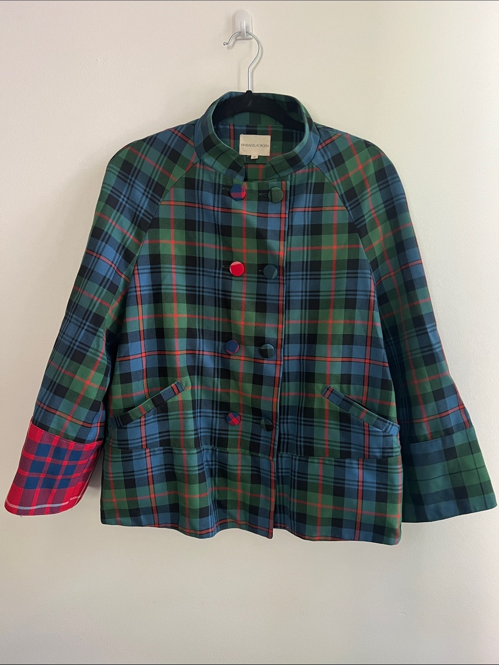 Women's Green & Blue Plaid jacket